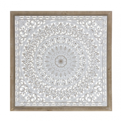 Iron & Wood Medallion Wall Art