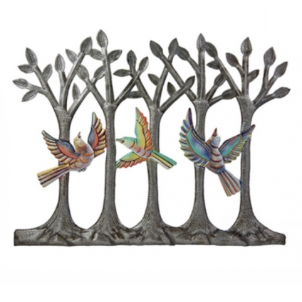 Painted Bird Forrest Wall Art