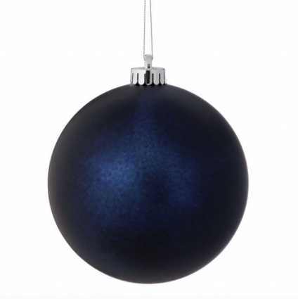 Midnight Blue Matt Ball Ornament  Box of 6