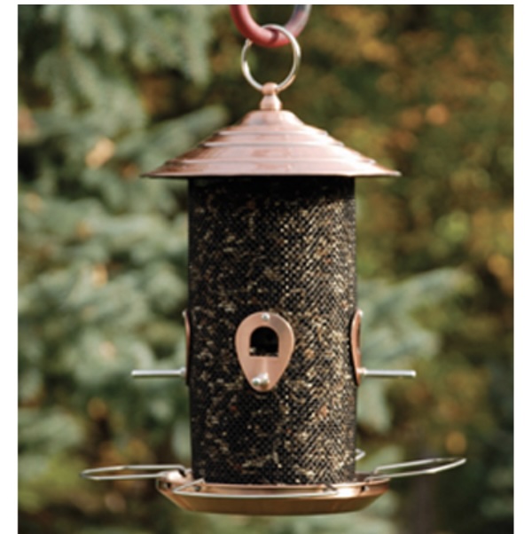 Copper Finish Nyjer Bird Feeder