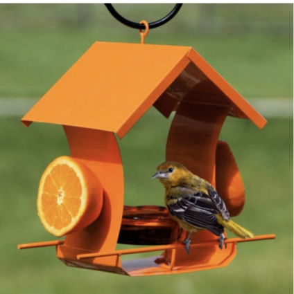 Oriole Metal House Bird Feeder 