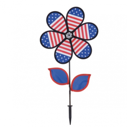 Patriotic Flower Spinner 12"