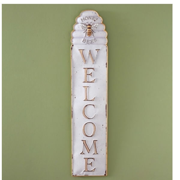 SIGN, HONEY BEES WELCOME 43.5"H