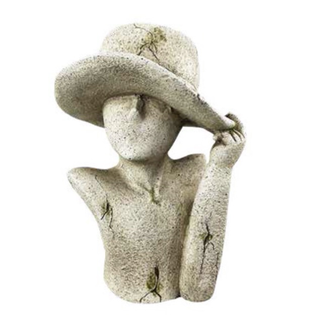Garden Lady in a Hat Planter: