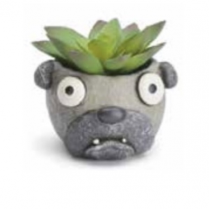 Baby Elliot Pug Mini Planter