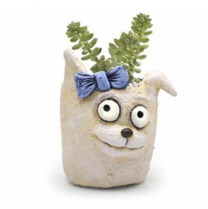 Stella the Dog Mini Planter