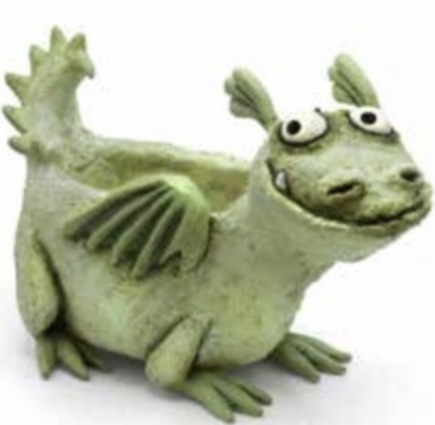 The Happy Green Dragon Mini Planter