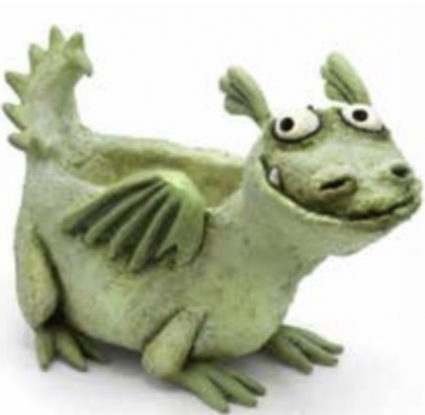 The Happy Green Dragon Mini Planter