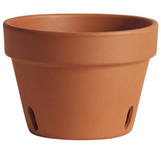 Terra Cotta Orchid Pot  8.3"