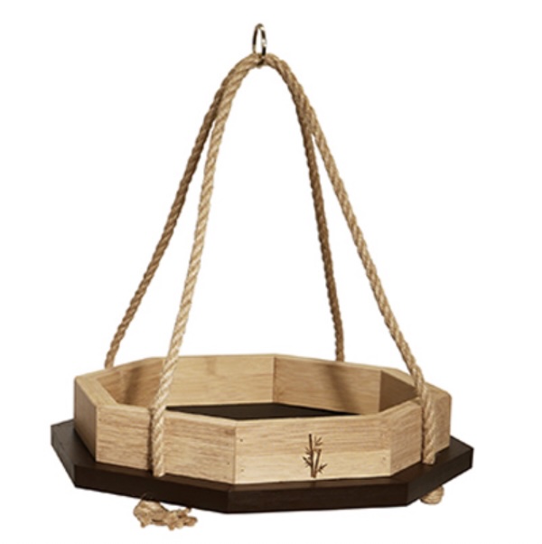 Octagon Bamboo Platform Bird Feeder