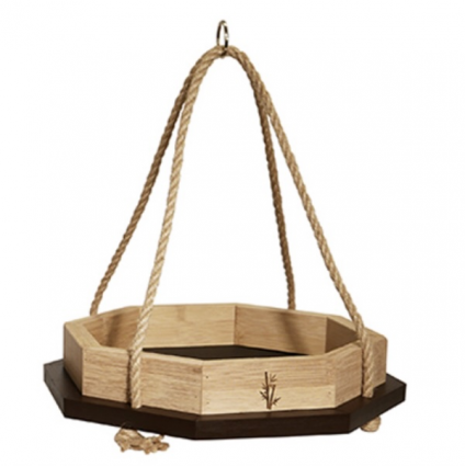 Octagon Bamboo Platform Bird Feeder