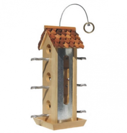 Tin Jay Twig Bird Feeder 