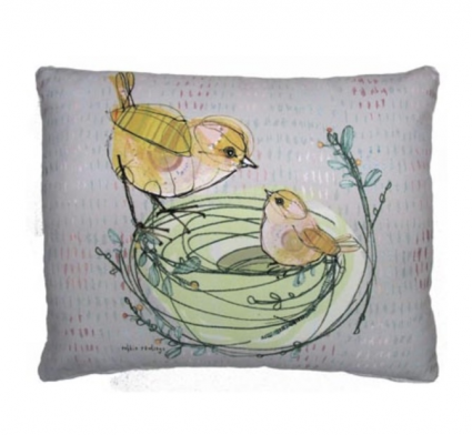 Baby Bird & Mother Pillow