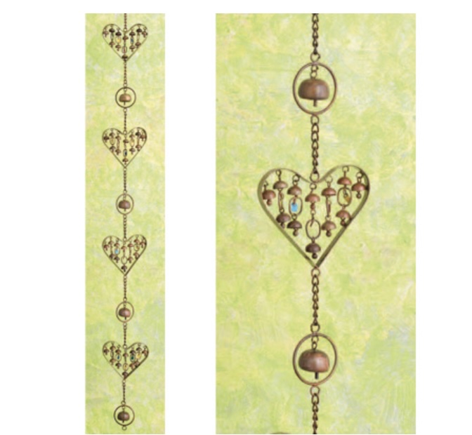 Heart with Dangles Ornament  Outdoor Art