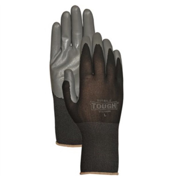 NITRILE AND RUBBER PALMED GLOVES