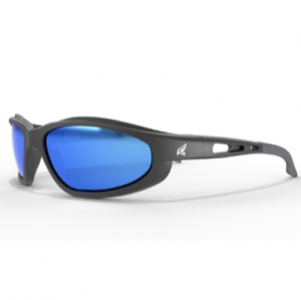 Dakura ANSI Z87.1+ / MIL-PRF 32432-A Compliant Black with Aqua Lenses