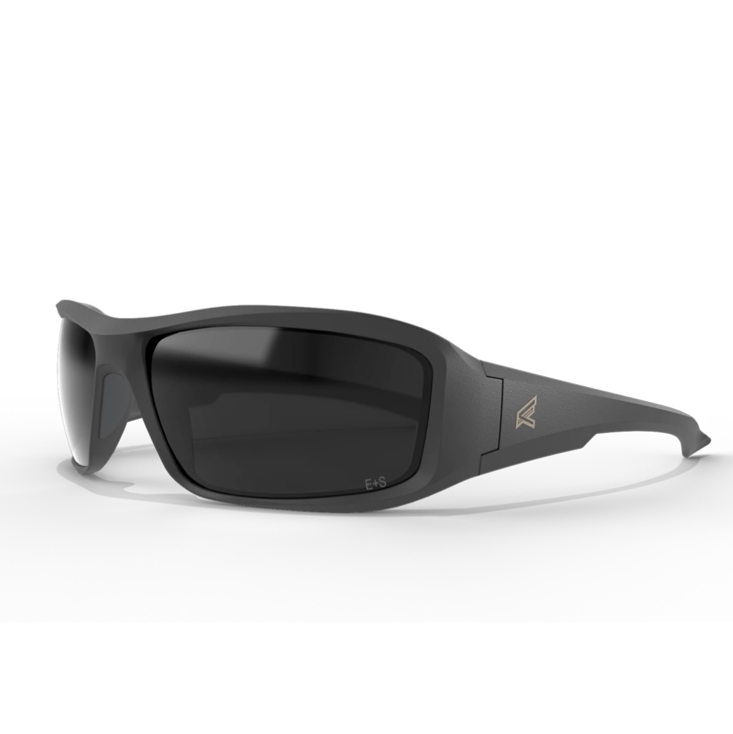 Brazeau ANSI Z87.1+ Compliant Black with Smoke Lenses