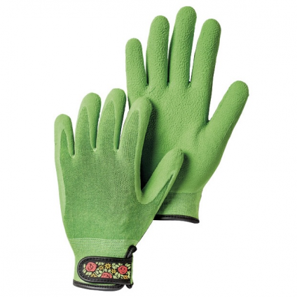 Green Ladies Bamboo Gloves (6)