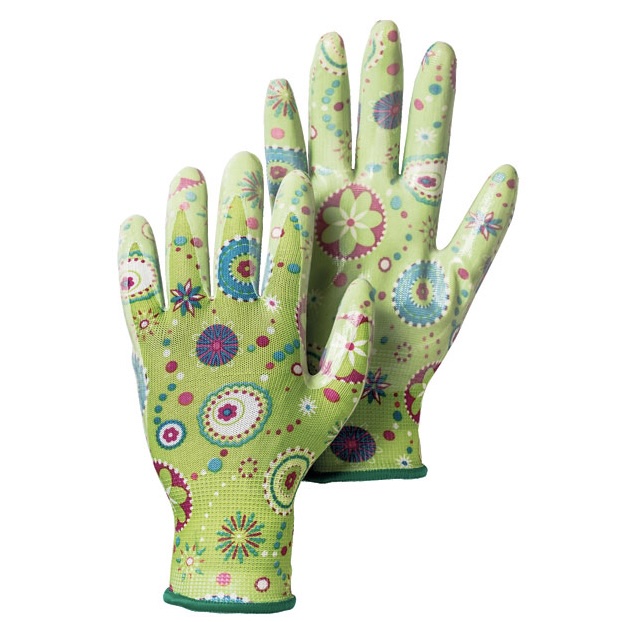 Green Ladies Garden Dip Gloves (7)