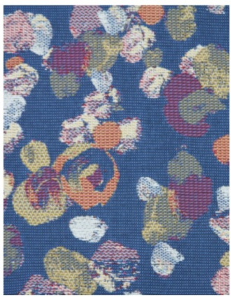 PILLOW, 16" X 16" POLKA BLUE