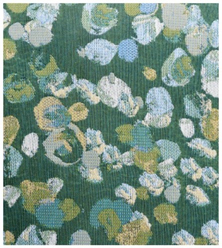 PILLOW, 20" X 20" POLKA GREEN