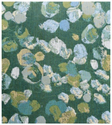 PILLOW, 20" X 20" POLKA GREEN