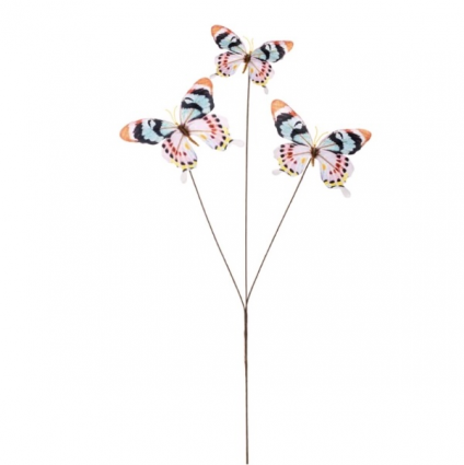 Pastel Butterfly Spray 32"H