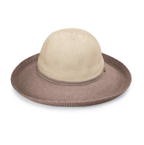 Wallaroo Victoria Hat in Two-Tone Beige & Mocha