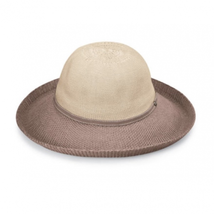 Wallaroo Victoria Hat in Two-Tone Beige & Mocha