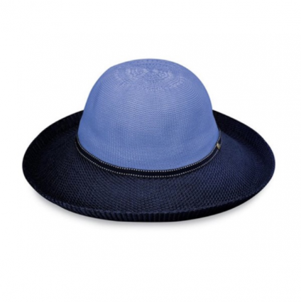 Wallaroo Victoria Hat in Two-Tone Hydrangea & Navy