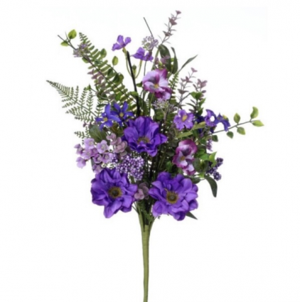 Purple Pansy with Posies Bundle  22"