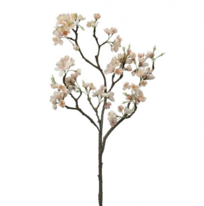 Cream Apple Blossom Spray 35"