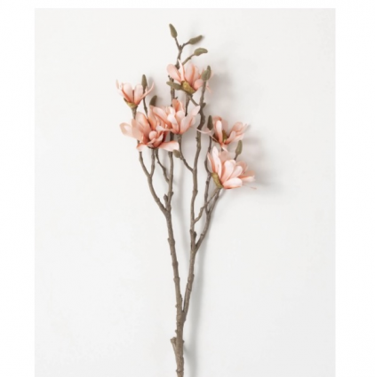 Salmon Coral Magnolia Spray33.5"