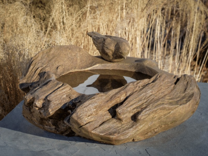 BIRDBATH, DRIFTWOOD PERCH 46#