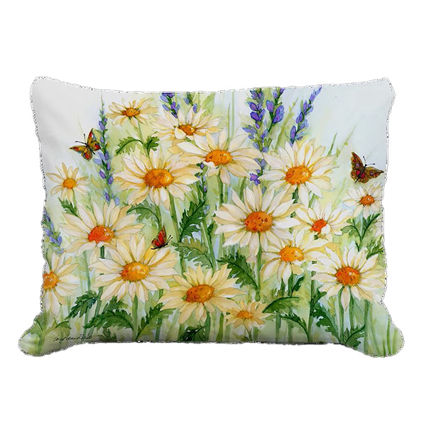 PILLOW, 19" X 24" DAISIES FIELD
