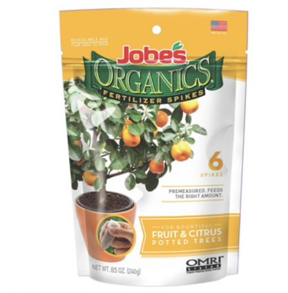 Jobe's Organic Fruit & Citrus Fertilizer Spikes, 3-5-5, 6-Pk.