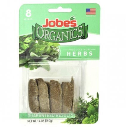 Jobes Organics Herb Food Fertilizer Spikes 8p ack