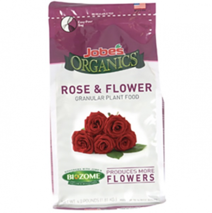 Jobes Organics Rose & Flower Granular Fertilizer, 3-5-3, 4 Lbs. 