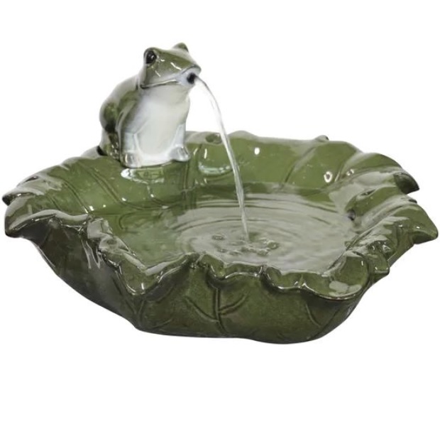 Frog on Lily Pad Fountain 