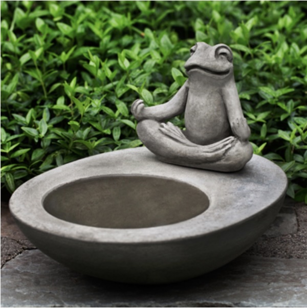 Zen Element Concrete Birdbath