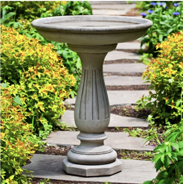 Wyndmoor Concrete Birdbath
