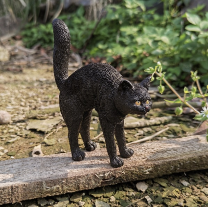 Fairy Black Cat Hissing 3"