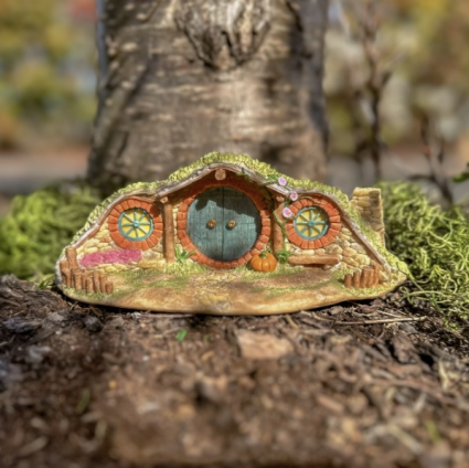 Morning Glory Fairy House  8"W X 3"H 