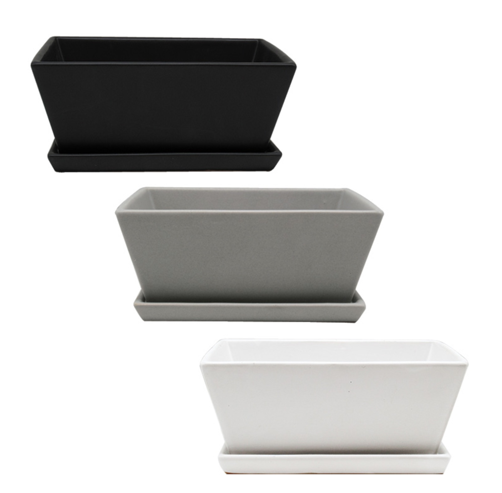 Matte Color Bonsai Pot 9"