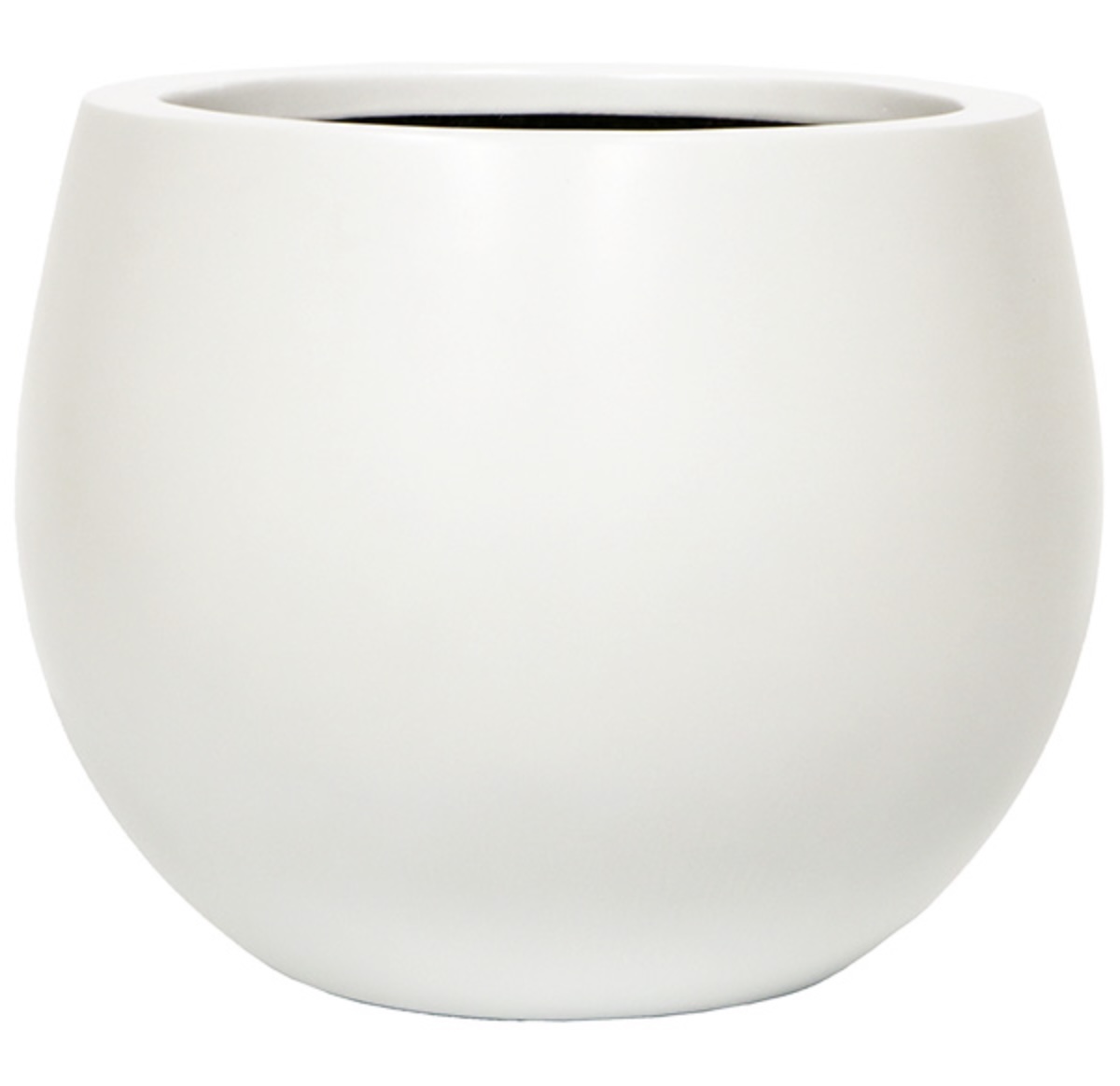 White Haku Bowl Planter 22"