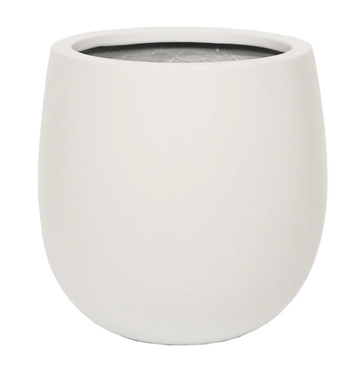 PLANTER, 22" HAKU CRUCIBLE WHITE