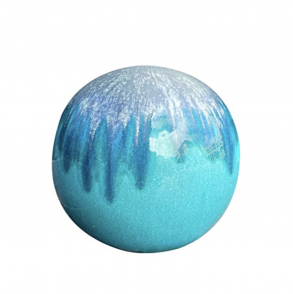 GAZING BALL, 10" ALPINE BLUE