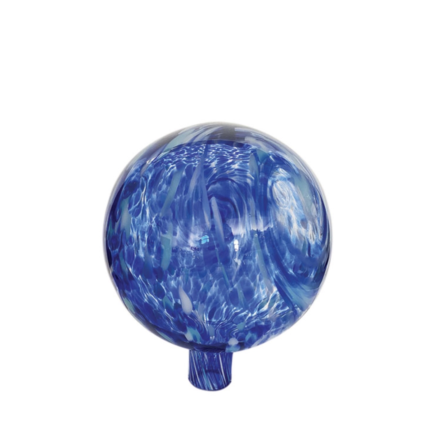 GAZING GLOBE, 10" BLUE GLASS