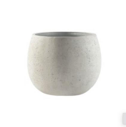 White Haku Bowl Planter 12"