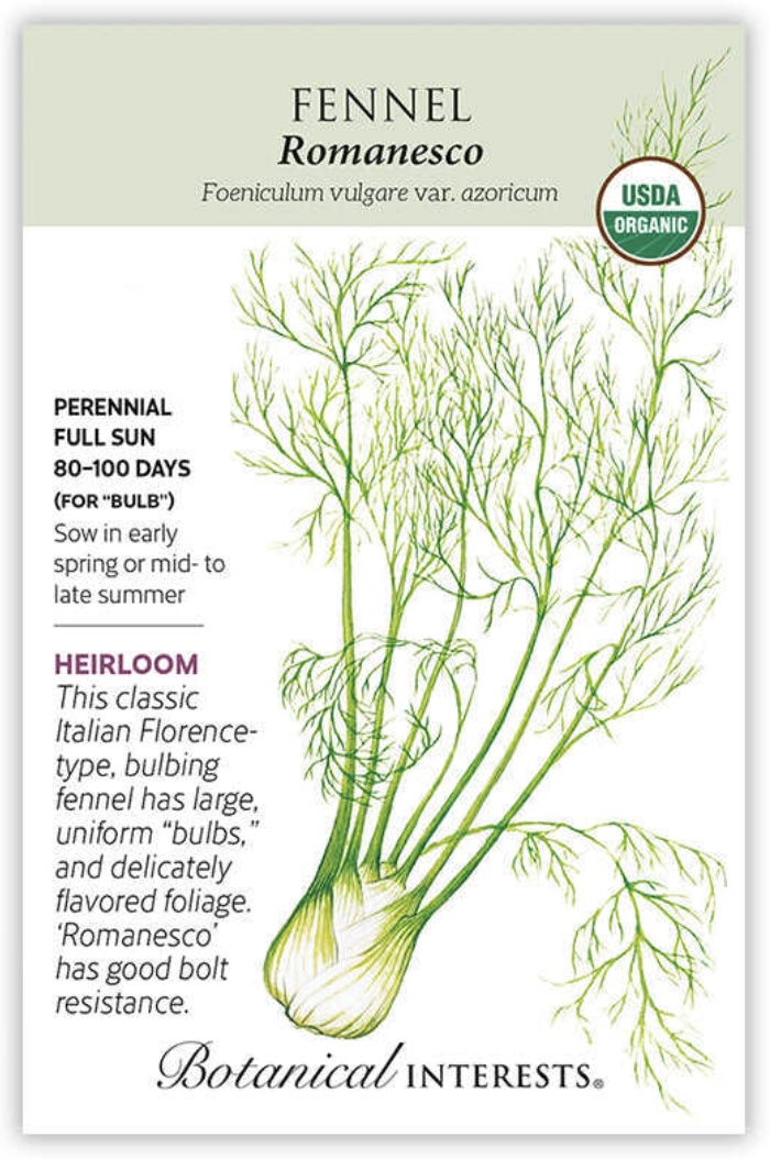 Organic Romanesco Fennel Seeds
